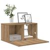 TV Cabinet Set 2 Pcs Brown 60 X 30 X 30 Cm Engineered Wood