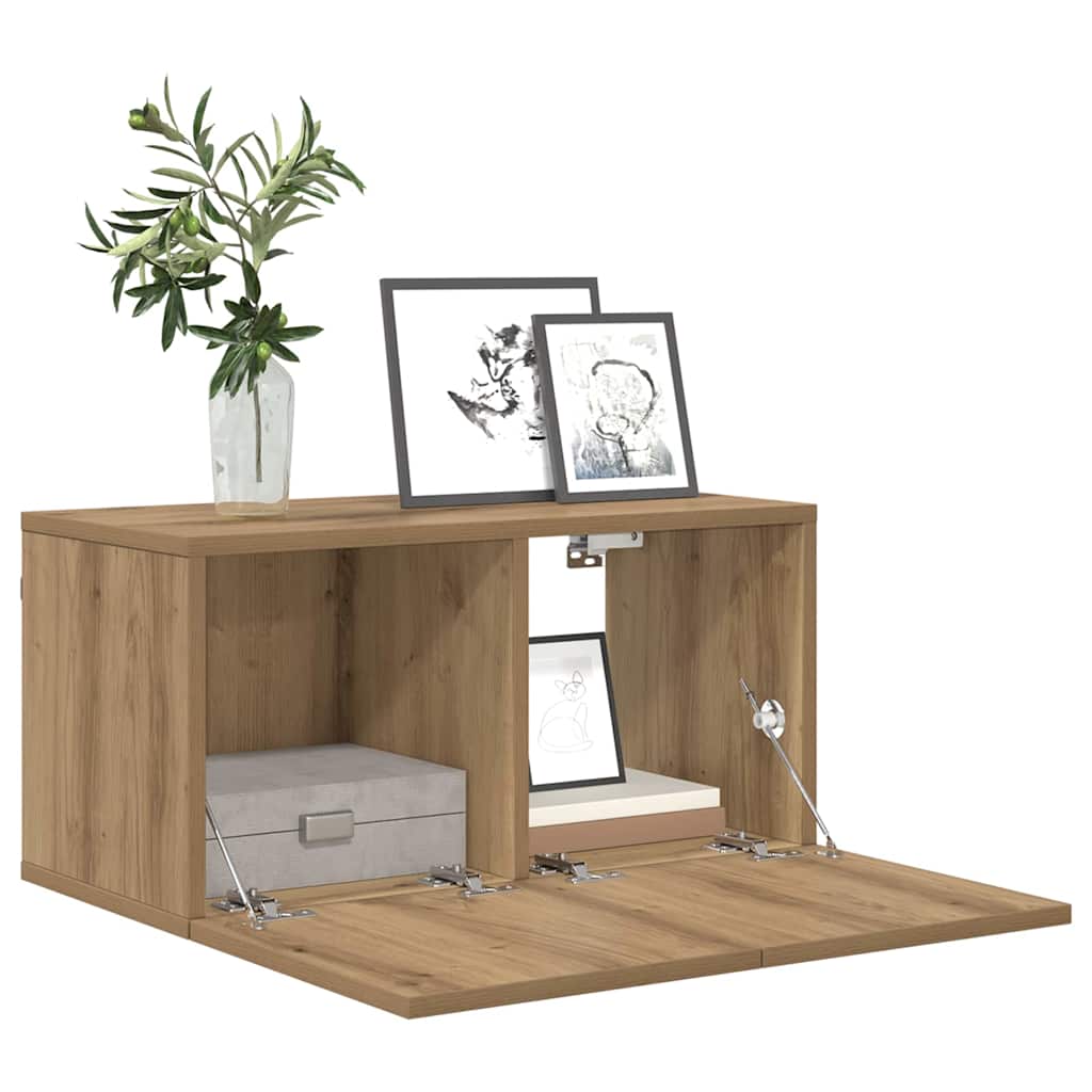 TV Cabinet Set 2 Pcs Brown 60 X 30 X 30 Cm Engineered Wood