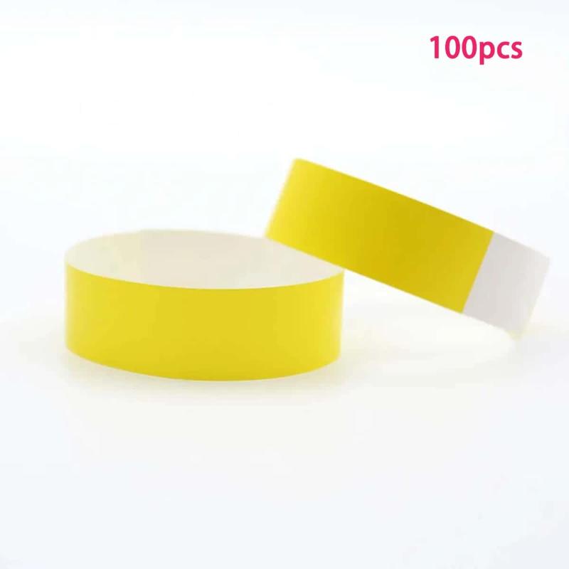 100/300/500Pcs Paper Wristbands Waterproof Party Synthetic Paper Wrist Playground Multipurpose Bracelets Id Wrist Bands