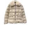 Autumn and winter new fashion simple light warm Rex rabbit fur collar zipper down jacket women