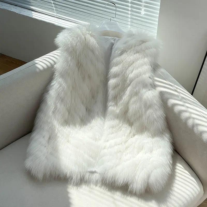 WTEMPO Damen Plüschweste Winter Herbst Pelzweste Ärmellose Sherpa Jacke Mode Sexy Shealing Gilet