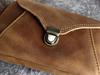 Men's Crazy Horse Top Grain Leather Waist Bag for 6.1-6.7" Phones