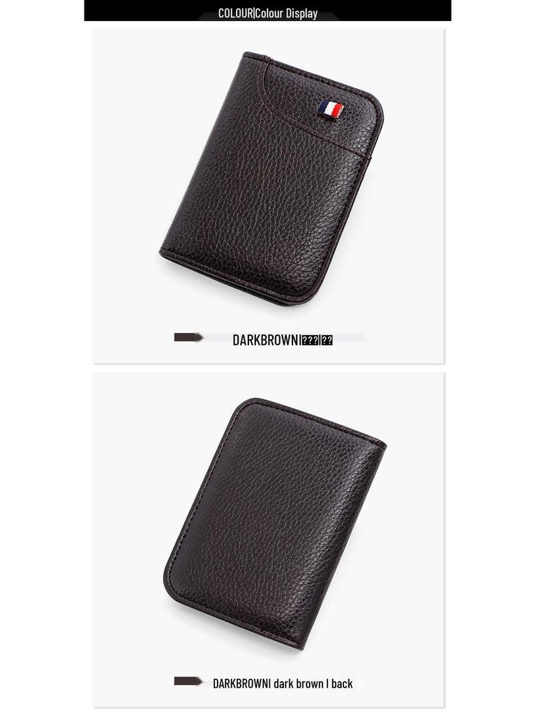 Men's Portable Multi-Functional Large Capacity Slim Card Holder with Multiple Slots