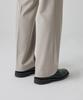 Musinsa Standard Reverse One-Pleat Wide Hidden Banding Slacks [Light Beige]