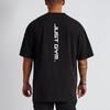 Muscleguys Summer Casual Trendy Oversized T Shirt Letter Printing Simple Comfortable Korean Short Sleeve