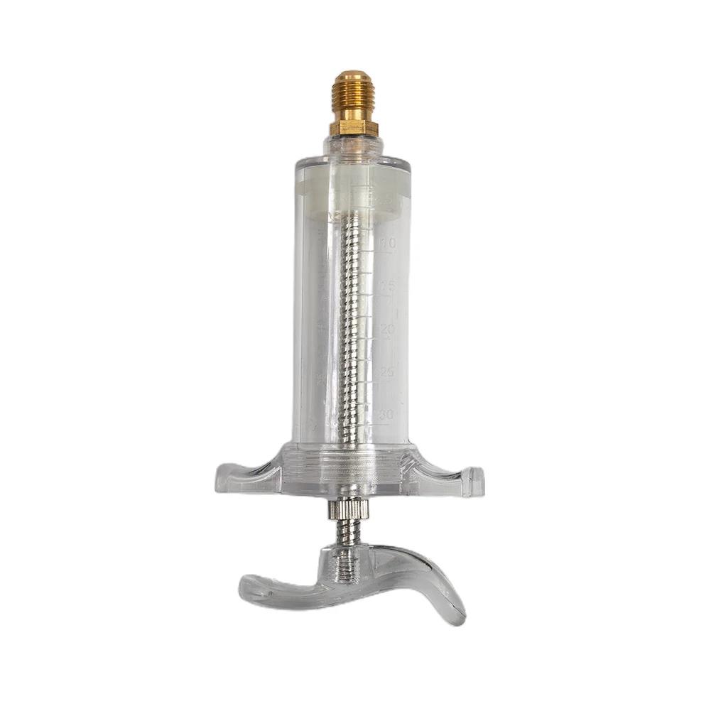 For R134a Compatible 30ml Oil Injector Low Side Quick Switch For HVAC Services Professional 1/4 Inch SAE Connection ToolGood product