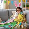 Pikachu Eevee Flannel Blanket Soft Warm Plush Throw for Sofa Bed Cover Nap Cape Camping Travel Cozy Home Decor Pokémon Fans Gift