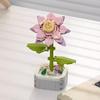 Bionic Eternal Flower Building Blocks: Sunflower and Rose Assembly Toy for Children