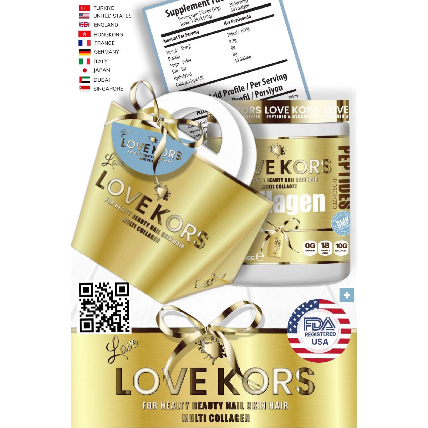 

Love Kors Collagen Hydrolyzed Peptides 1500g