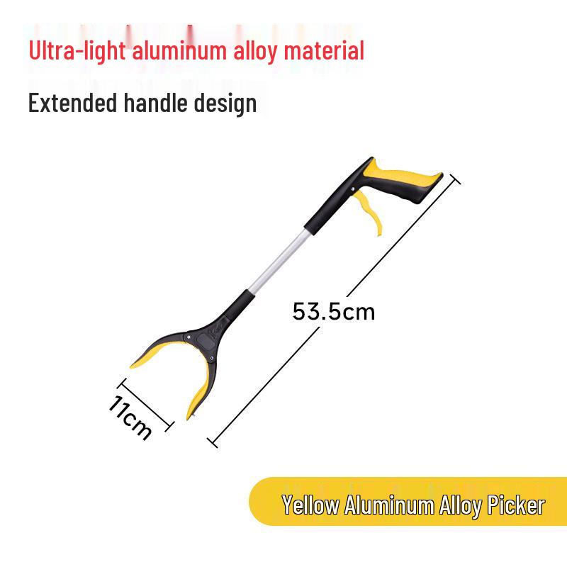 Collapsible Long-Handled Trash Picker Tongs - Household Sanitation Tool
