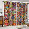 Bohemian geometric polka dot printed curtains   bedroom and living room   home decoration   room decoration