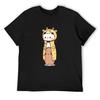 Lustig Dudu und Bubu verkleiden sich als Giraffe T-Shirt ästhetische Kleidung Grafik T-Shirt übergroße Herren Grafik T-Shirts lustig