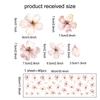 Boho Pink Floral Botanical Wall Stickers Decoration for Kids Room Living Room Interior House Decor Vinyl Wall Decals Art Mural