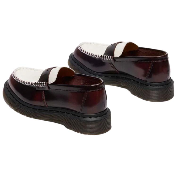 Dr. Martens Penton Heart Suede Fashion Slip-On Loafers Women Loafers Cherry-Red 42594600