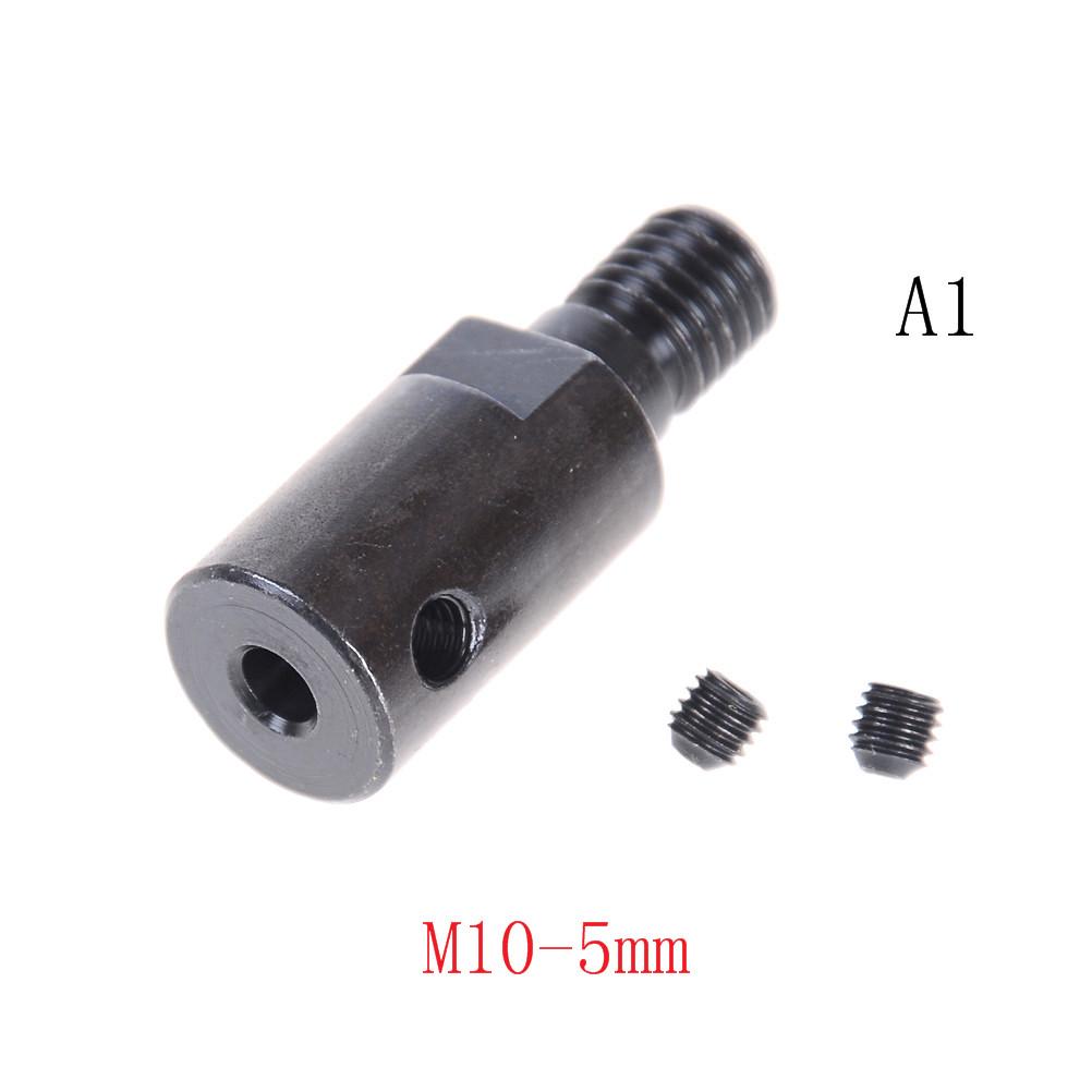 1pc Black 5mm/8mm/10mm/12mm Shank M10 Arbor Mandrel Connector Adaptor For Angle Grinder Cutting Tool Accessory
