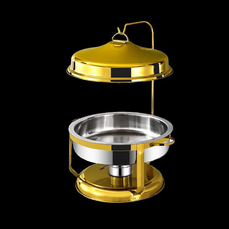 HUIWEN Round Stainless Steel Chafing Dish