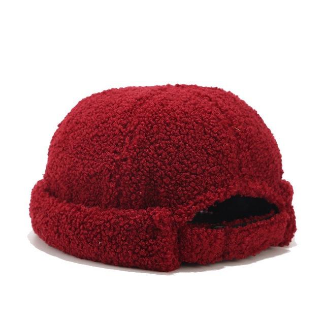 New Winter Warm Hip Hop Hat Women Man Hat Washed Retro Skullcap Adjustable Brimless Hat Breathable Hat Sailor Cap