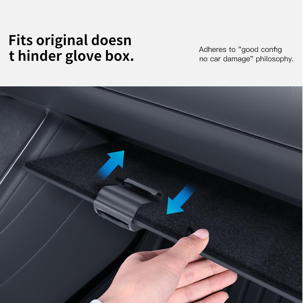 YZ For New Tesla Model 3/Y/YL Highland Juniper Glove Box Car Hooks ABS Storage Holder Tesla Model 3 Car Dedicated  Accessories