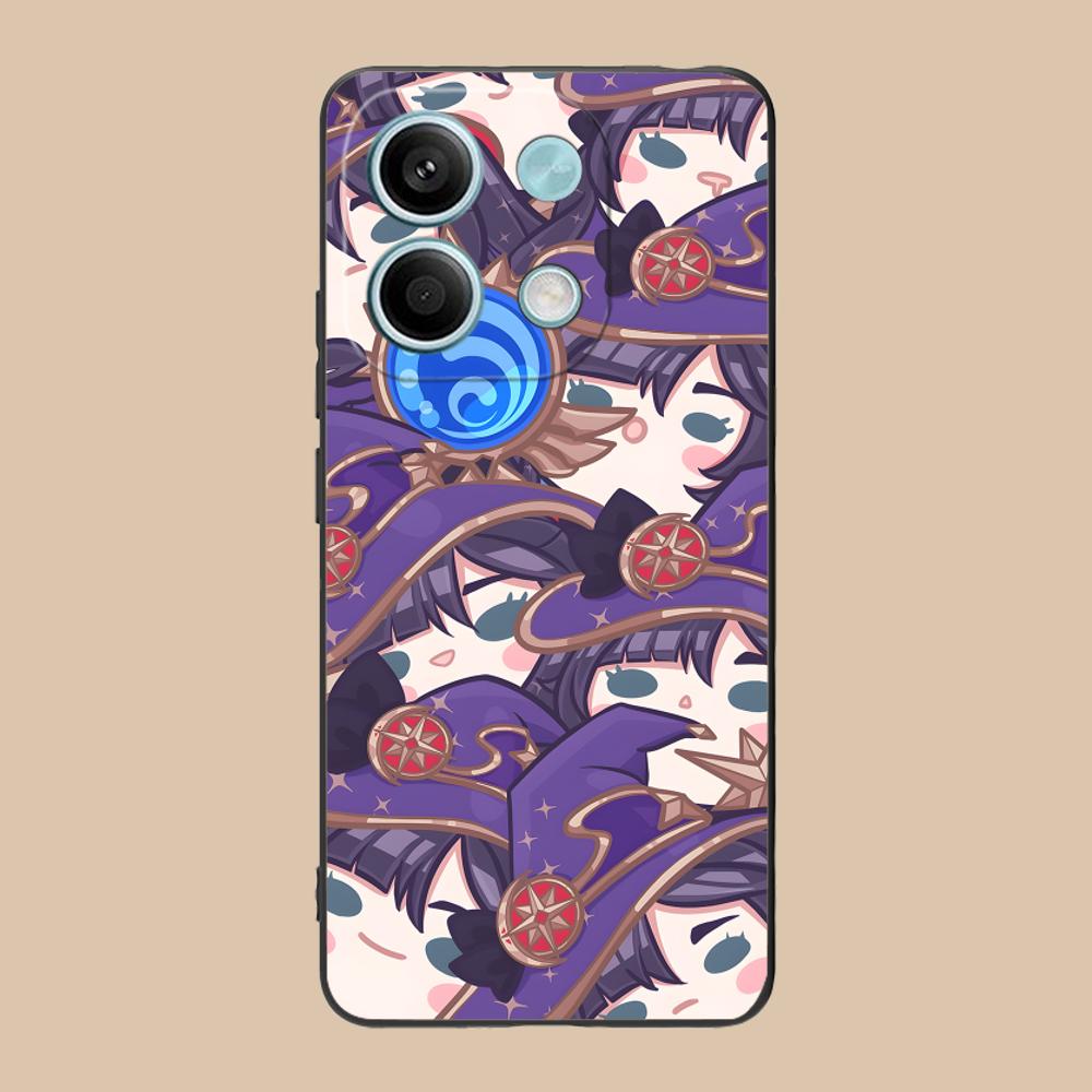 Game GI Mona Matte TPU Mobile Phone Case for Xiaomi 15 14 13 12 Mi 11 T Ultra Lite Pro S X 5G Colorful Printing Cover