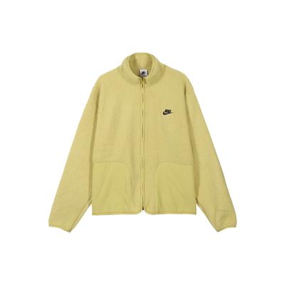 Loose Letter Print Stand Collar Long Sleeve Jacket Men Jacket Light-Gold FB8387-720