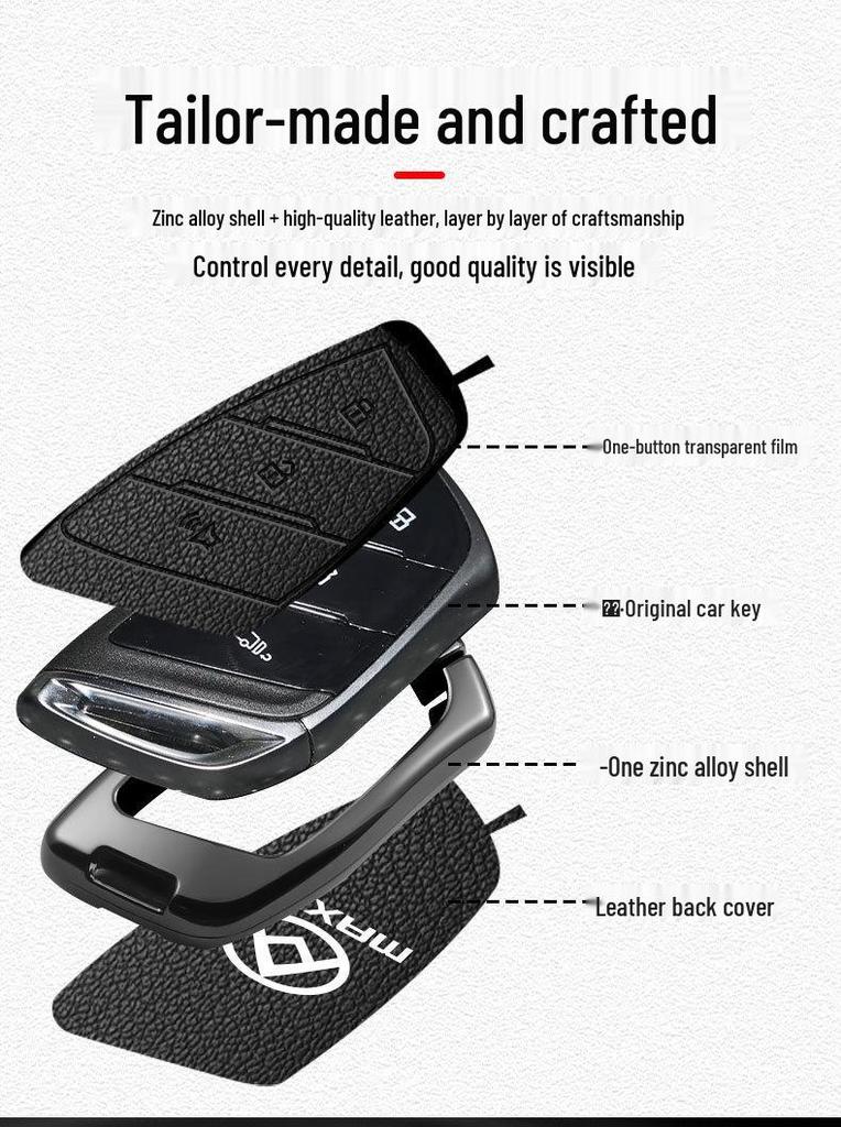 Maxus Dajun 9 New Tu V90i Metal Key Case with Niumowang Buckle - High-grade Protection.