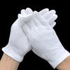 10Pairs  Disposable Soft Cotton Gloves Inspection Mittens Jewelry Coins Silver Elastic Lining Men Women Gloves