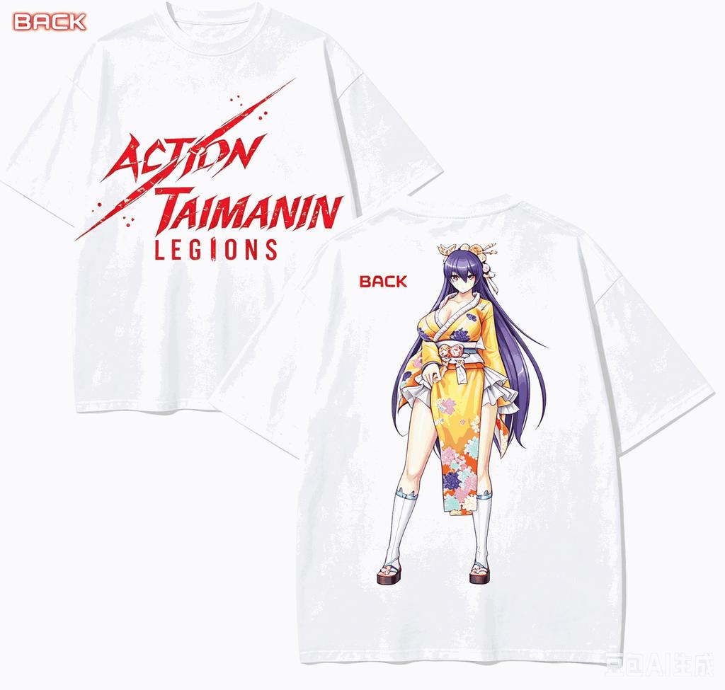 Action Taiunisexin Anime Lover TShirt Harajuku Cotton NewModel High Street Oversized Unisex Retro Fashion Couples Hot Product