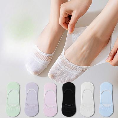 Damen Frühling und Sommer Dünne Silikon Rutschfeste Ferse Unsichtbare Socken