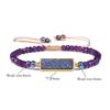 Ladies Bracelet Natural Stone Wheel Beads Friends Gift Crystal Cluster Adjustable Woven Starry Sky Moon And Heart Bracelet