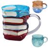 Creative Painted Book Mug Cute 3D Colored Book Glass Cup Decorative Book Stack Coffee Mug Funny Water Cup Cute Kitchen Drinkware