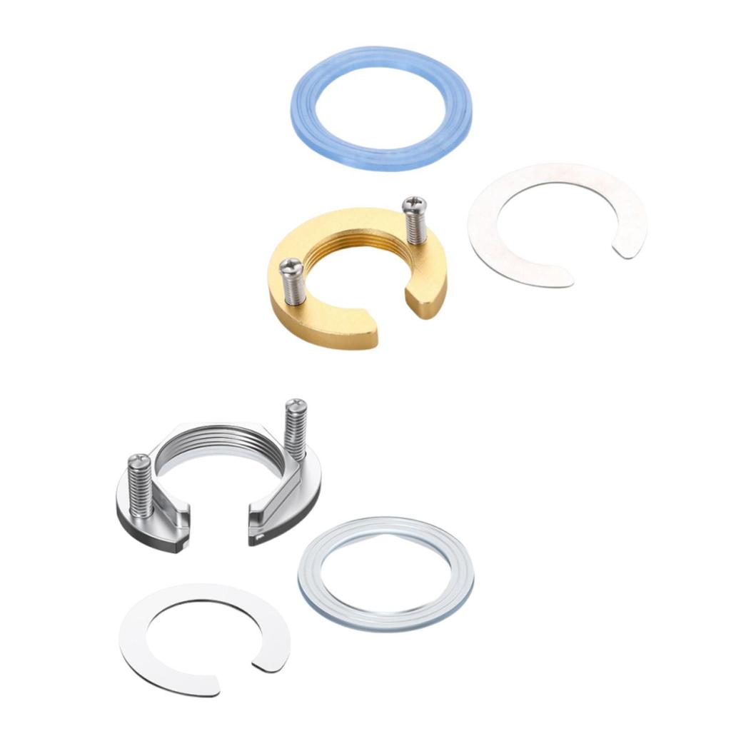 C Type Kitchen Tap Fixing Nut Set for Bathroom Simple Assembly Spare Parts Multipurpose Locking Nut Tap Pipe Fastener ID 31 mm