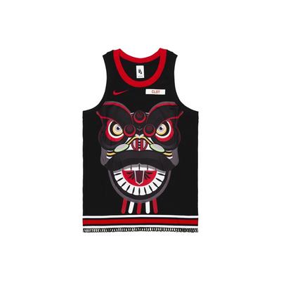 X CLOT NRG GE Maillot (Taille Asie) Noir/Rouge Université/Blanc Homme Streetwear CQ9344-010