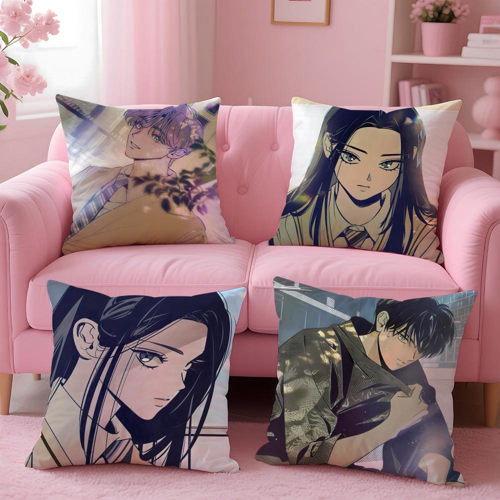Fun Quirky Art Anime CChoose One of Four Cushion Cover Pillow Case Soft Skin Friendly Fabric  Concealed Zipper