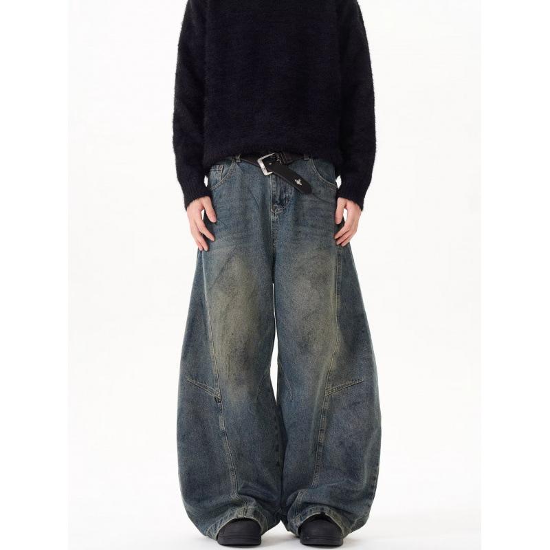 JYL Women s Straight Jeans New American Deconstructed Whisker Bootcut Denim S бездна