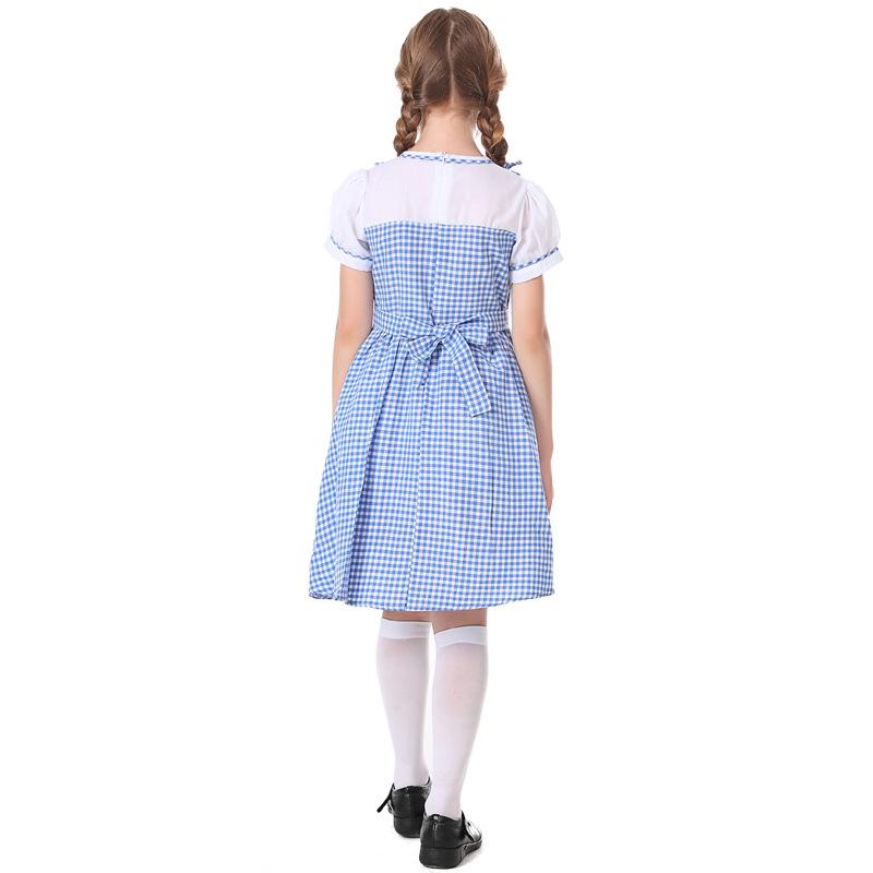 Disfraz Infantil de Dorothy El Mago de Oz - Atuendo Medieval de Doncella para Fotografía Rural
