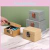 Stylish Rattan Texture Storage Box With Lid For Desk Accessories Decoration