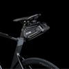 1.2L Cycling Tail Bag PU EVA Hard Shell Pouch Reflective Bike Seatpost Storage Bag Can Hung Taillights MTB Road Bike Accessories
