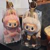 Labubu Vinyl Transparente Schutzhülle Handpuppe Staubbeutel Puppenanhänger Vitrine Rucksack Schlüsselanhänger Anhänger