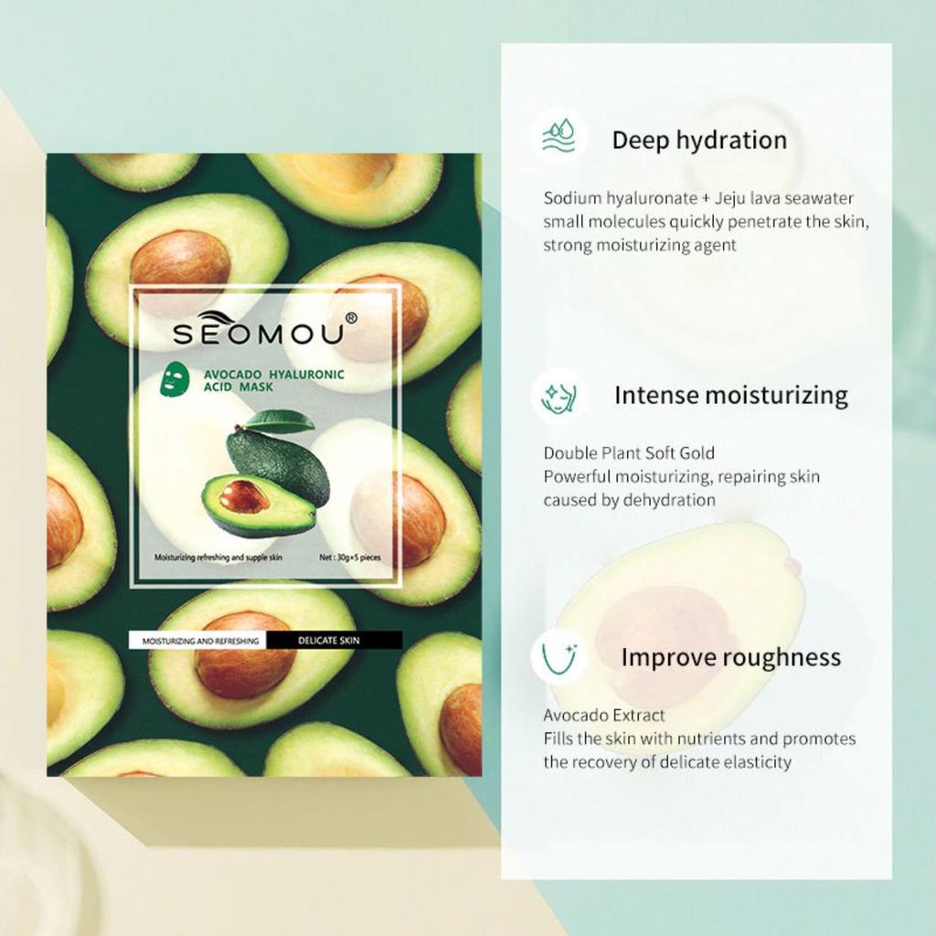 Feuchtigkeitsspendende und Feuchtigkeitsspendende Gesichtsmaske