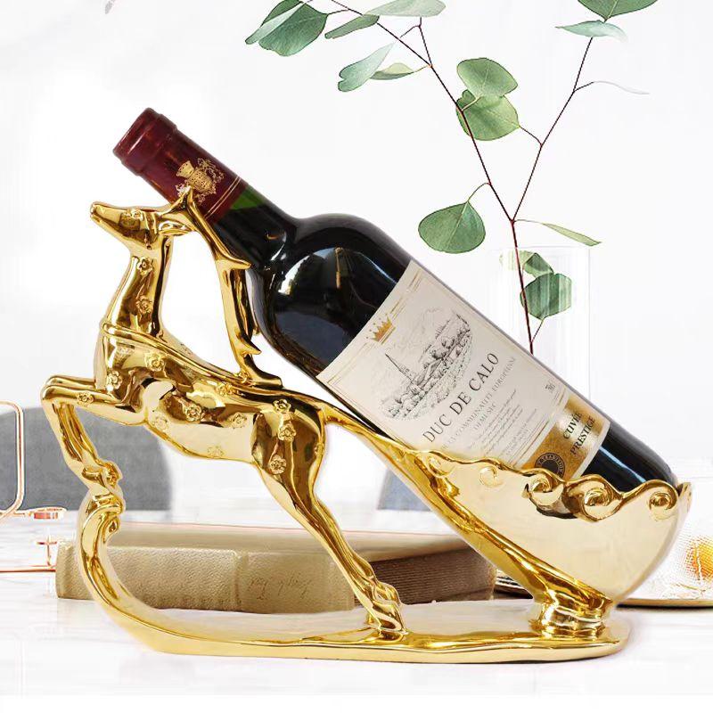 wine holder ornament, bar and restaurant wine rack,  cabinet decoration resin home decoration ornament   wine holder