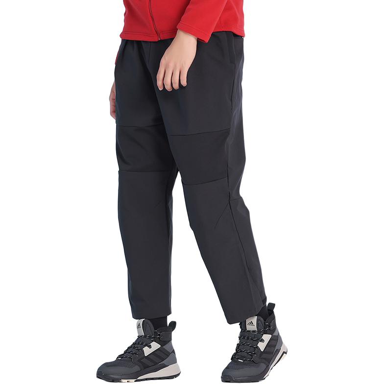 adidas Knitted Sweatpants Men's Black Moderate Straight Fit Pants FT6634