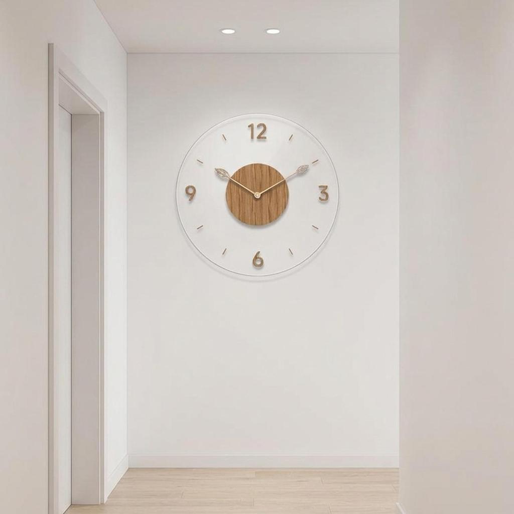 Wall Clock, Unique Artistic Decorative Clock Home Decoration, for Bathroom Living Room Farmhouse