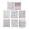 1 Sheet Fashion Nail Art Decals for Chinese New Year Manicure Decors with Cartoon Snake PatternsNail Salon Accessories