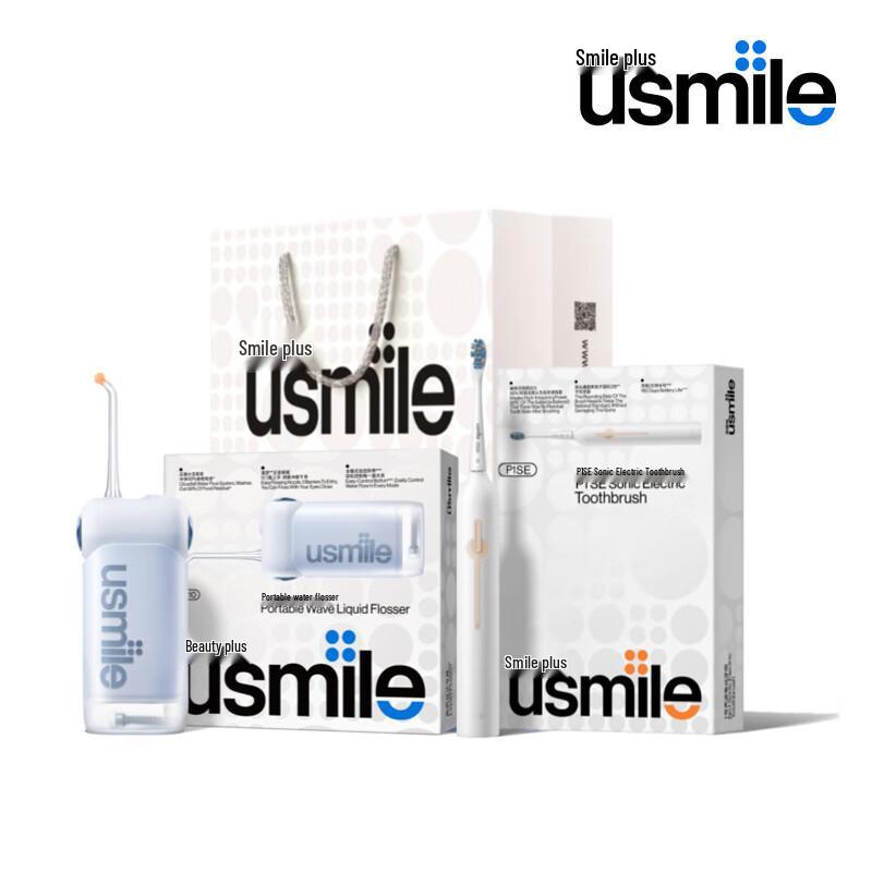 

usmile P1SE+C10 Sonic Electric Toothbrush and Water Flosser Oral Care Set