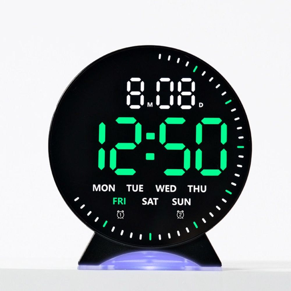 Multi-functional Digital LED Clocks Atmosphere Lights Display Table Clock  for Bedroom