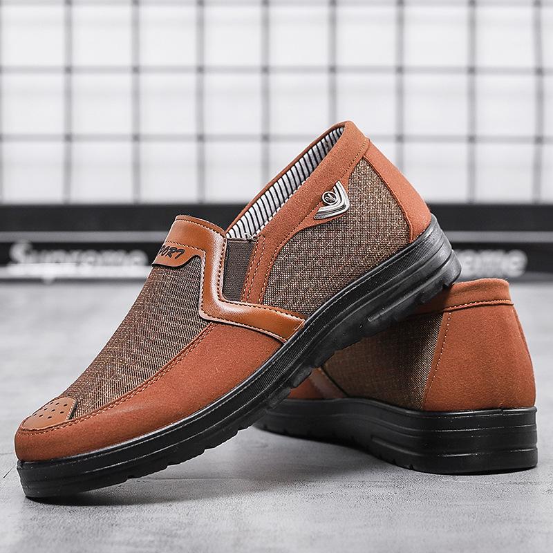 Fashion New Spring Canvas Men Loafers Shoes Slip On Casual Shoes Fashion Summer Breathable Soft Flat Driving Shoe  2025 Hjk8