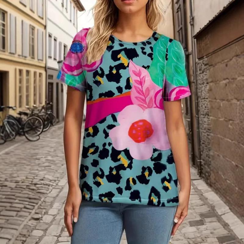 

Fashionable Casual High-quality Comfortable Breathable Short Sleeved Round Neck T-shirt 6XL