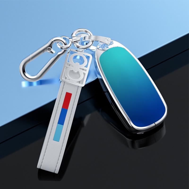 Compatible with Ideal L9 Key Case: 2022 Full Coverage Metal Remote Control Protective Shell for Men and Women