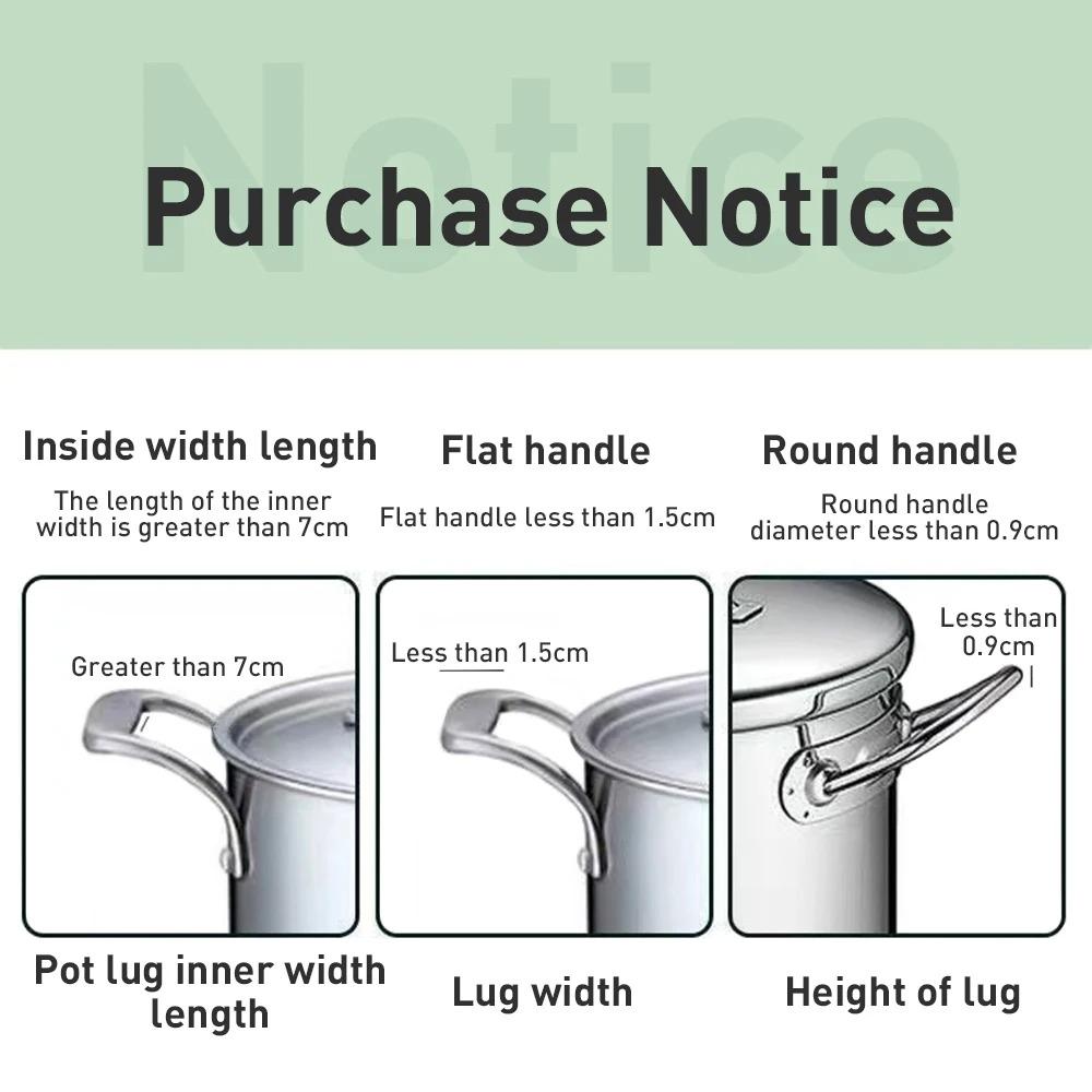 2pcs Anti-scald Pot Holders Cover Heat Resistant Pot Ear Clip Pot Handle Cover  Stewpan