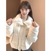 Korean Sweet Polka Dot Fur Collar Women's Winter Down Jacket